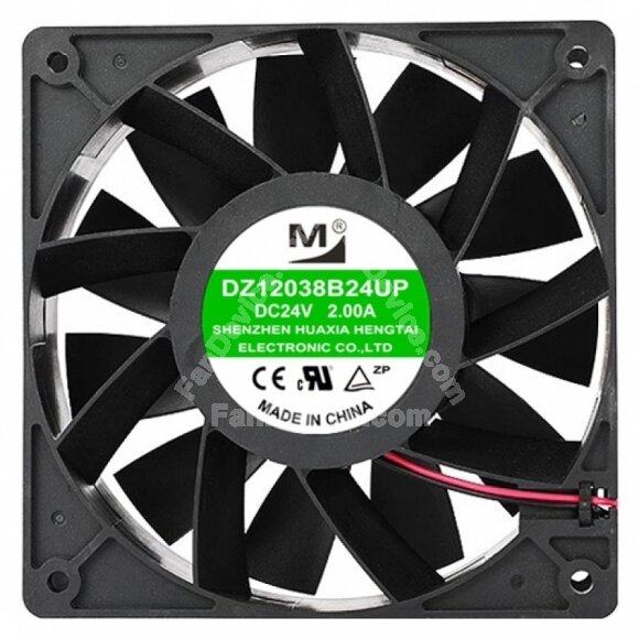 YM DZ12038B24UP DC 24V 2.00A 2 Wires / 3 Wires / 4 Wires Axial Cooling Fan