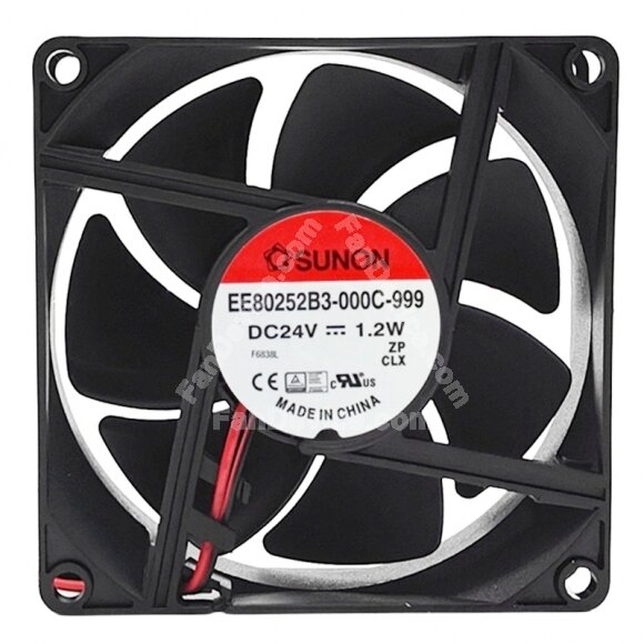 Sunon EE80252B3-000C-999 DC 24V 1.2W 2 Wires Axial Cooling Fan
