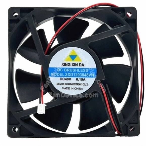 XING XIN DA XXD1203848VH DC 48V 0.15A 12038 Axial Brushless Cooling Fan