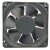 KUNPENG FS12038HDS2 DC 24V 0.30A 2 Wires Impedance Protected Axial Cooling Fan