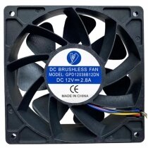 GDP12038B12DN DC 12V 2.8A 4 Wires Brushless Axial Cooling Fan