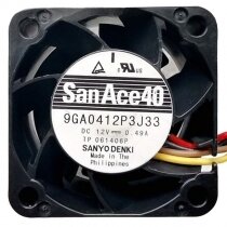 Sanyo Denki 9GA0412P3J33 DC 12V 0.49A 4 Wires PWM Axial Cooling Fan