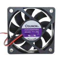 Sunon KDE2406PHB2 DC 24V 1.9W 2 Wires Axial Cooling Fan