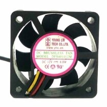 YOUNG LIN DFS401012M DC 12V 0.8W 2 Wires / 3 Wires Axial Cooling Fan
