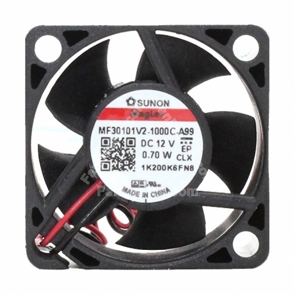 Sunon MF30101V2-1000C-A99 DC 12V 0.70W 2 Wires Axial Cooling Fan
