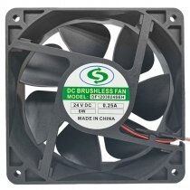 CC DF1203824SEH DC 24V 0.25A 2 Wires Brushless Axial Cooling Fan