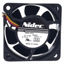 Nidec D06A-12TU 25A(K) DC 12V 0.13A 6025 Axial Cooling Fan