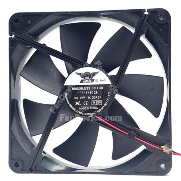 DWF EFS-14E12H DC 12V 0.30A 12025 Brushless Axial Cooling Fan