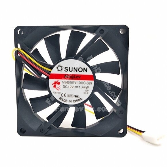 Sunon MB60101V1-000C-G99 DC 12V 1.44W 2 Wires / 3 Wires Axial Cooling Fan
