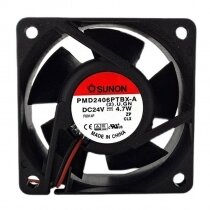 SUNON PMD2406PTBX-A DC 24V 4.7W 2 Wires Axial Cooling Fan