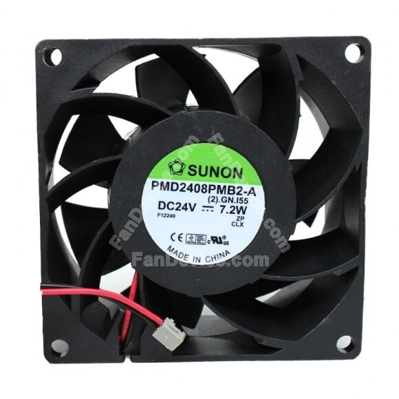 SUNON PMD2408PMB2-A DC 24V 7.2W 2 Wires Axial Cooling Fan